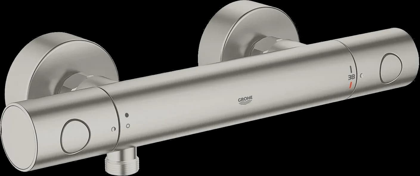 GROHE Grohtherm 1000 Cosmopolitan M Baterie duş cu termostat 1/2" - finisaj Supersteel Infinity