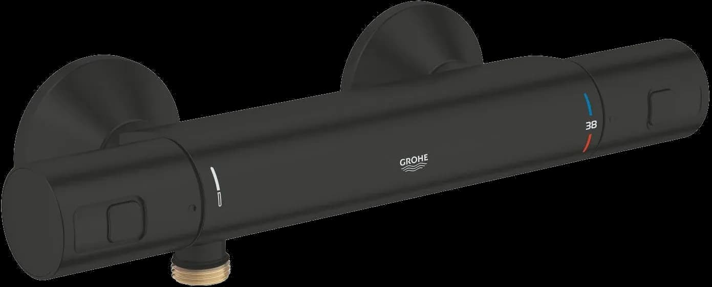 GROHE Precision Start Baterie duş cu termostat 1/2" - finisaj Negru - Matt Black