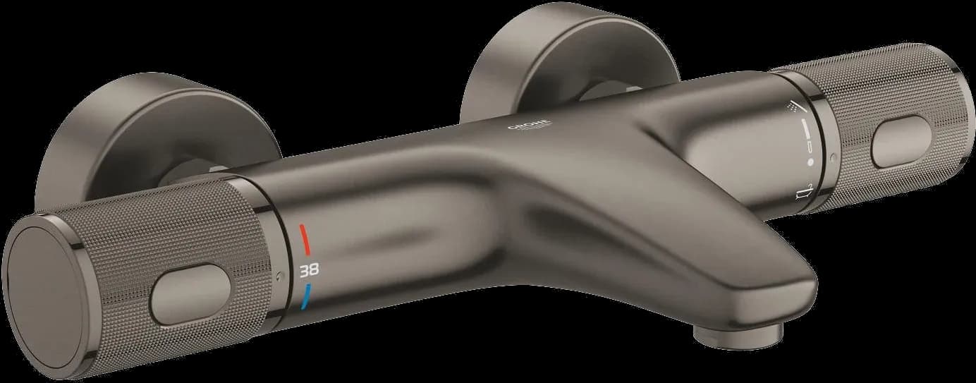 GROHE Precision Feel Baterie cadă cu termostat 1/2" - finisaj Antracit - Brushed Hard Graphite