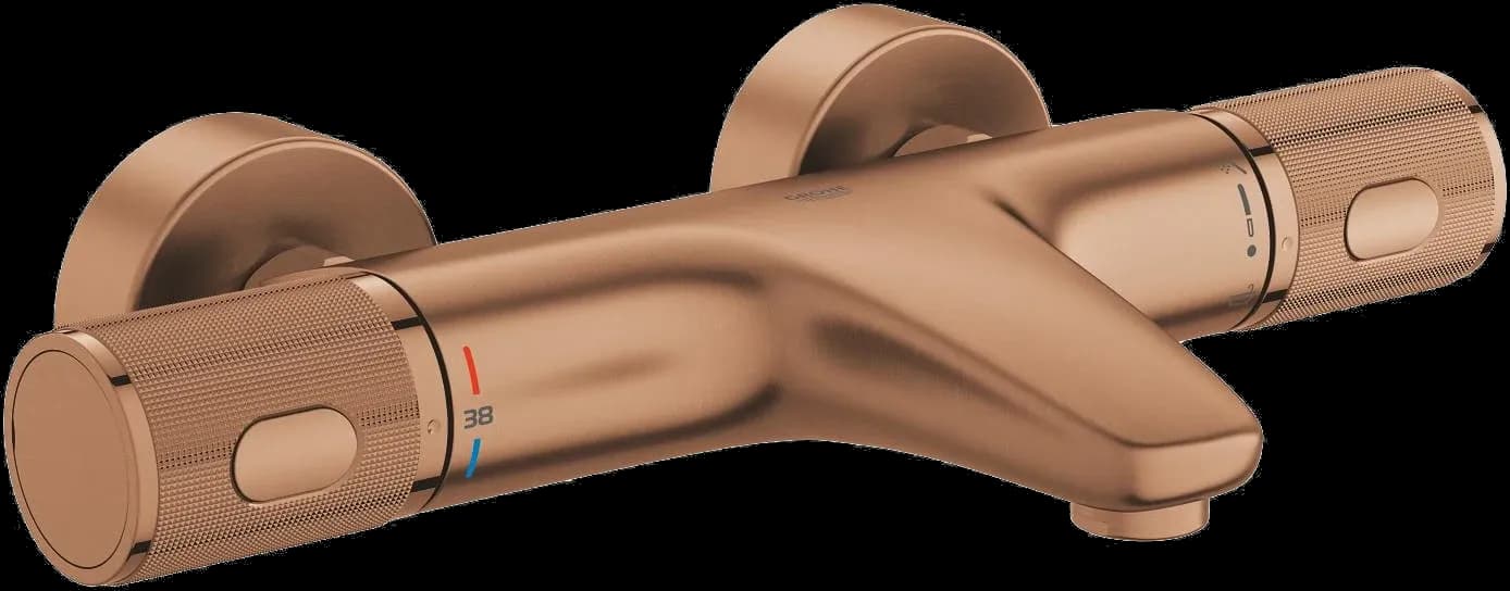 GROHE Precision Feel Baterie cadă cu termostat 1/2" - finisaj Bronz - Brushed Warm Sunset