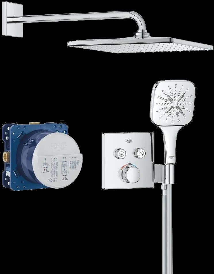 GROHE Grohtherm SmartControl Sistem de duș încastrat cu Rainshower Mono 310 Cube