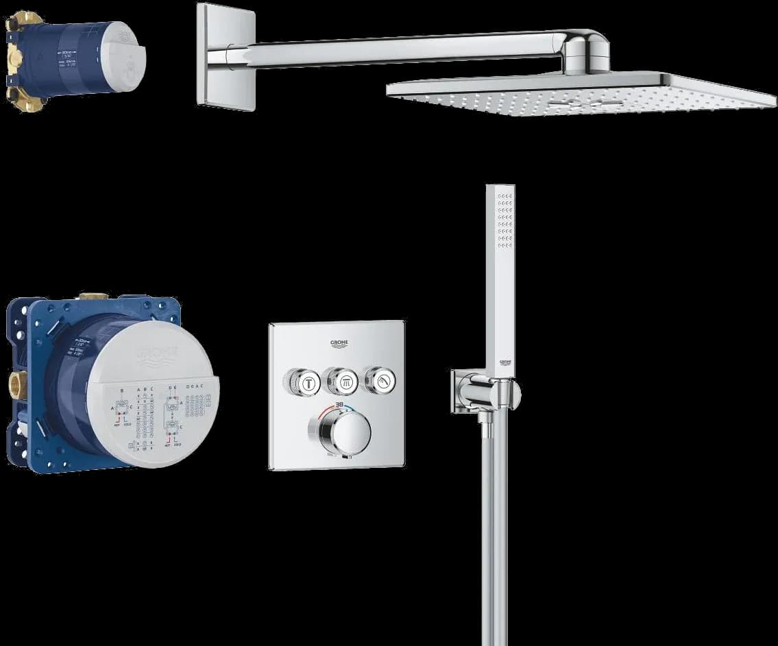 GROHE Precision SmartControl Sistem de duș încastrat cu Vitalio SmartActive 310 Cube