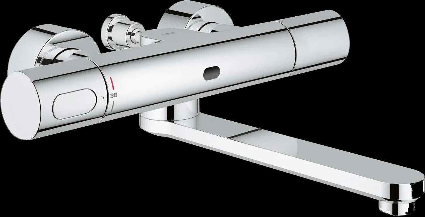 GROHE Eurosmart Cosmopolitan E Bluetooth Baterie electronică termostatată de lavoar cu infraroșu cu montare pe perete