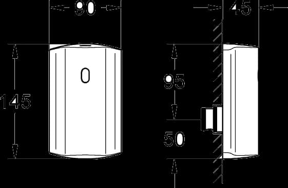 GROHE Tectron Unitate de conversie - desen tehnic cu cote
