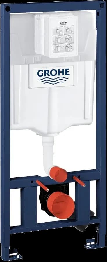 GROHE Rapid SL Cadru pentru WC, înălțime de montaj 1,13 m, cu suport vertical pentru vase cu suprafață mică de sprijin