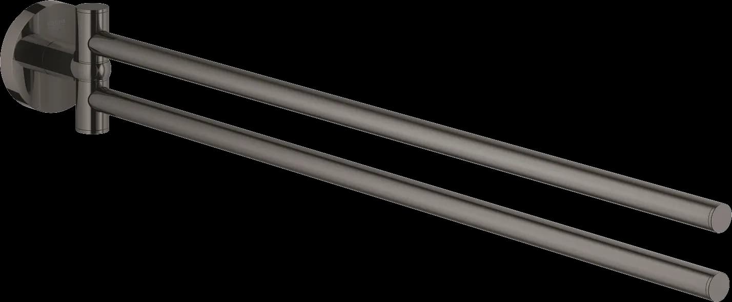 GROHE Essentials Suport dublu pentru prosop - finisaj Antracit - Hard Graphite