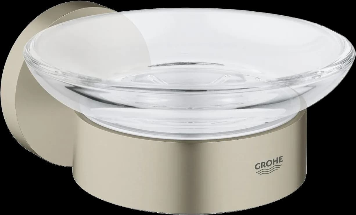 GROHE Essentials Savonieră cu suport - finisaj Nickel - Brushed Nickel
