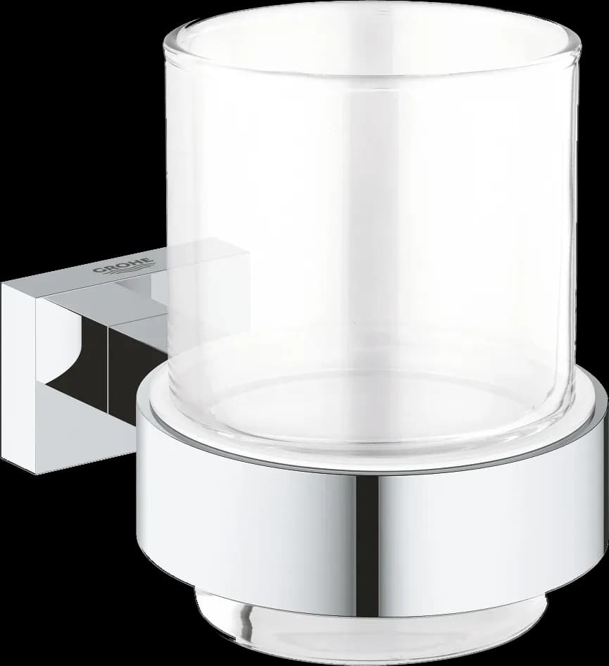 GROHE Essentials Cube Pahar de sticlă cu suport