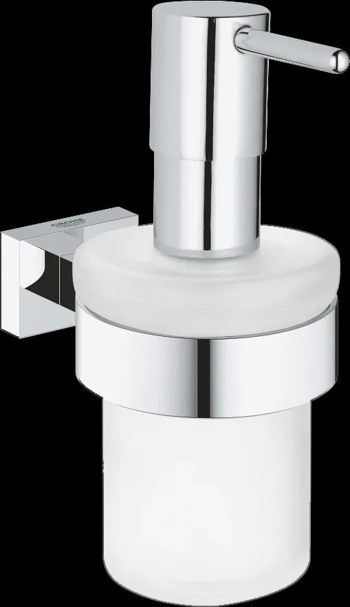 GROHE Essentials Cube Dozator săpun lichid cu suport