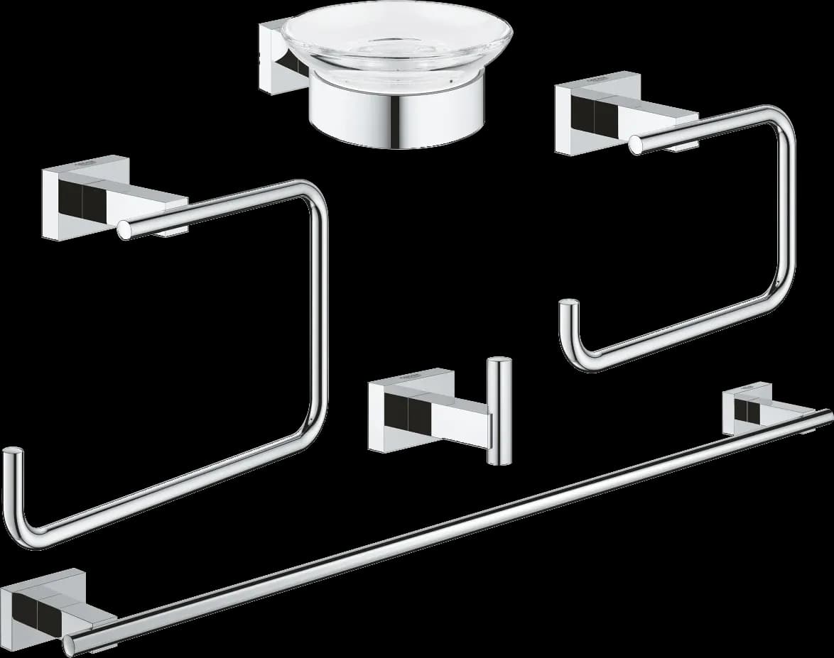 GROHE Essentials Cube Set accesorii 5 în 1 Master bathroom