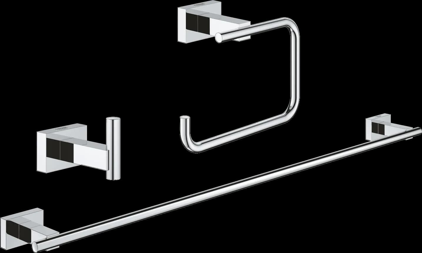GROHE Essentials Cube Set accesorii 3 în 1 Guest bathroom