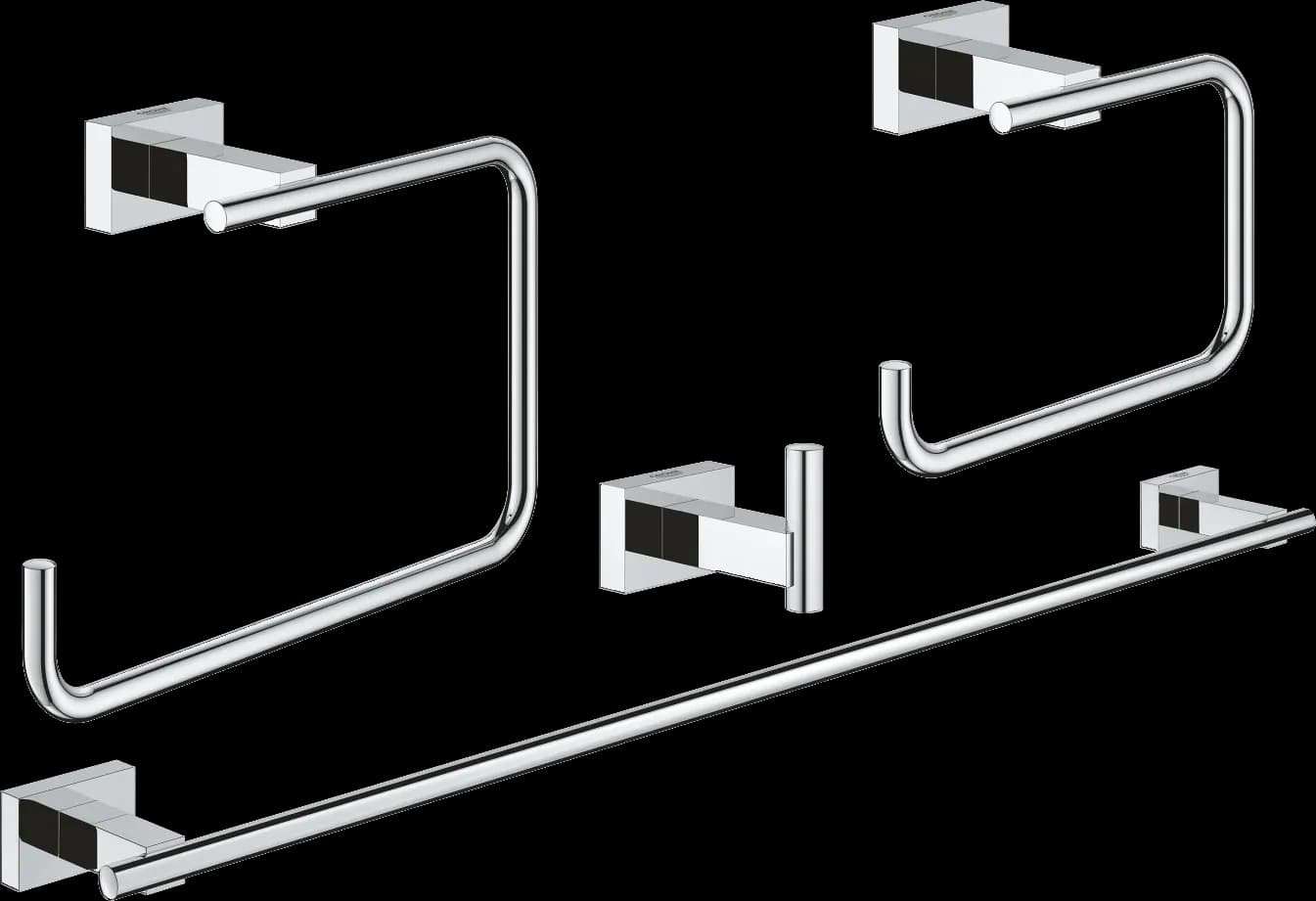 GROHE Essentials Cube Set accesorii 4 în 1 Master bathroom