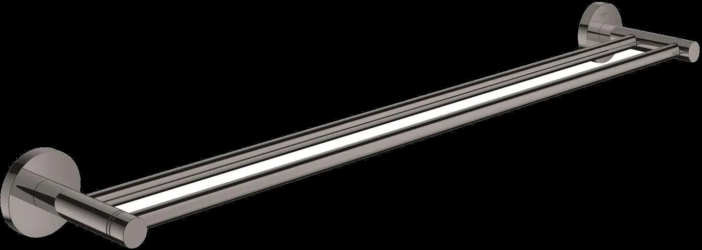 GROHE Essentials Suport dublu pentru prosop - finisaj Antracit - Hard Graphite