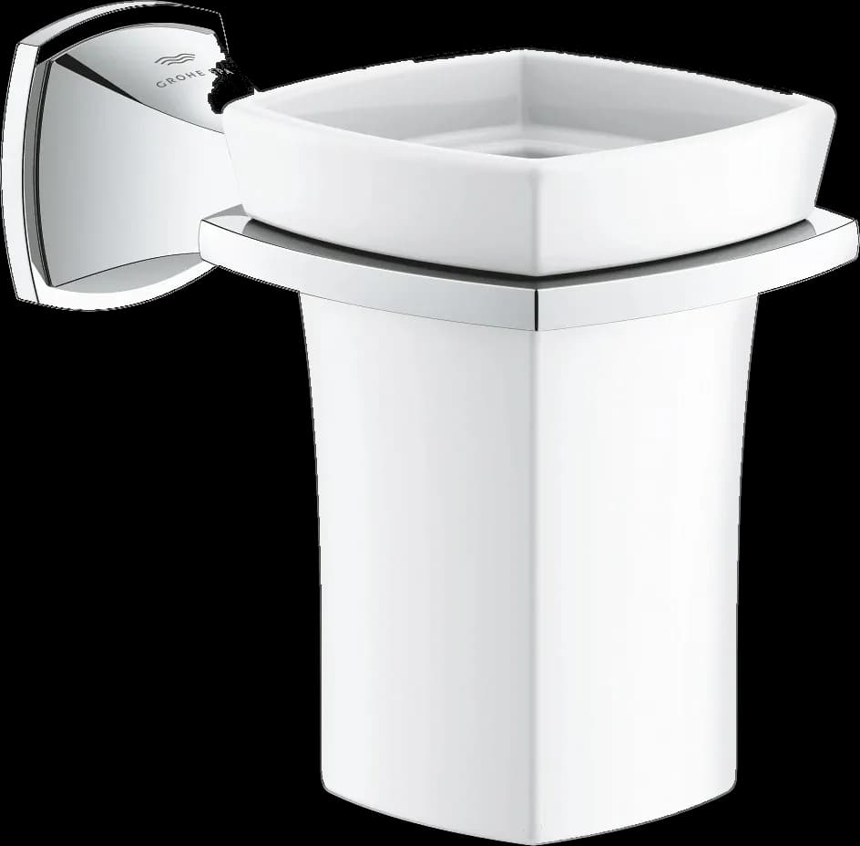 GROHE Grandera Suport cu pahar ceramic