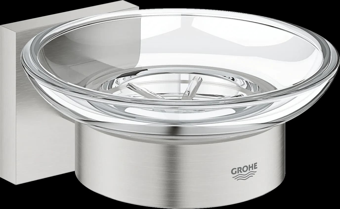 GROHE Start Cube Savonieră cu suport - finisaj Supersteel Infinity