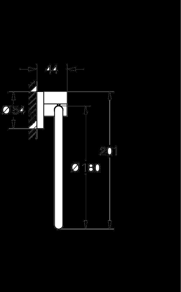 GROHE Start Inel pentru prosop - desen tehnic cu cote