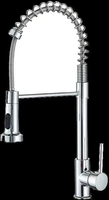 Baterie bucătărie 87049 - pipă flexibilă cu arc - crom