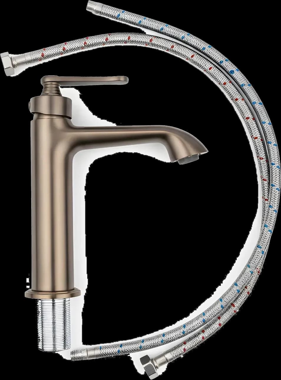 Baterie lavoar - Elyra - Rose gold periat