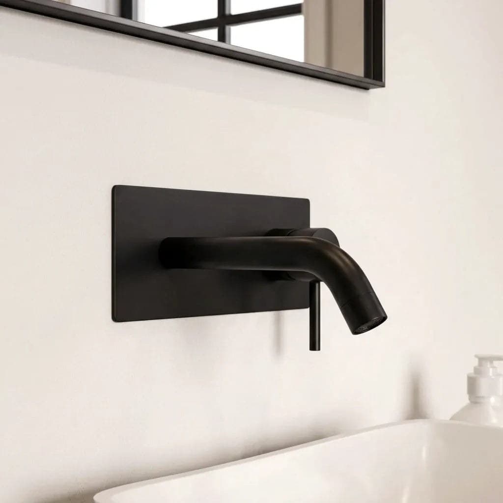 Baterie lavoar încastrată JH-18132 - negru mat - montat