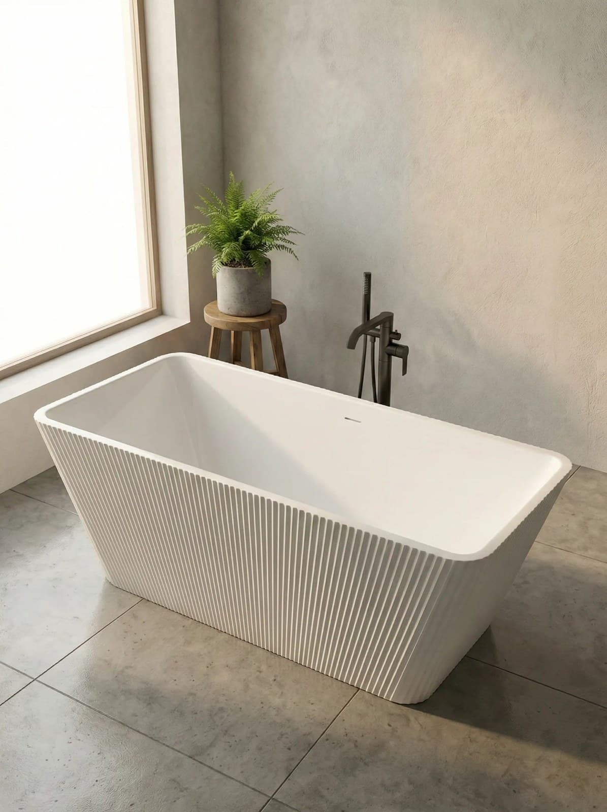 Cadă freestanding din acril Sora Line - montat