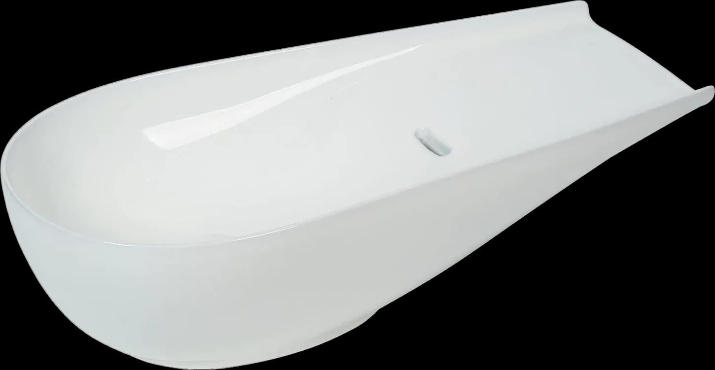 Lavoar ceramic cu formă atipică A797C - alb lucios