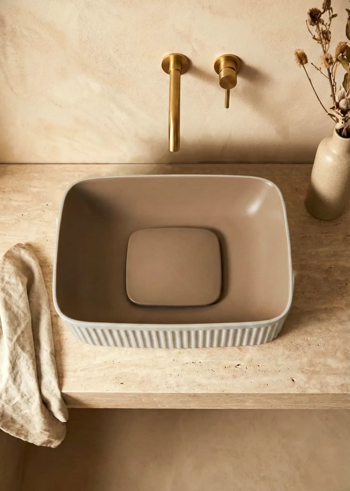 Lavoar ceramic dreptunghiular A738-CWCF-MRS - montat