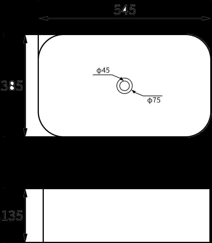 Lavoar ceramic dreptunghiular A798-CWCF-MRS
