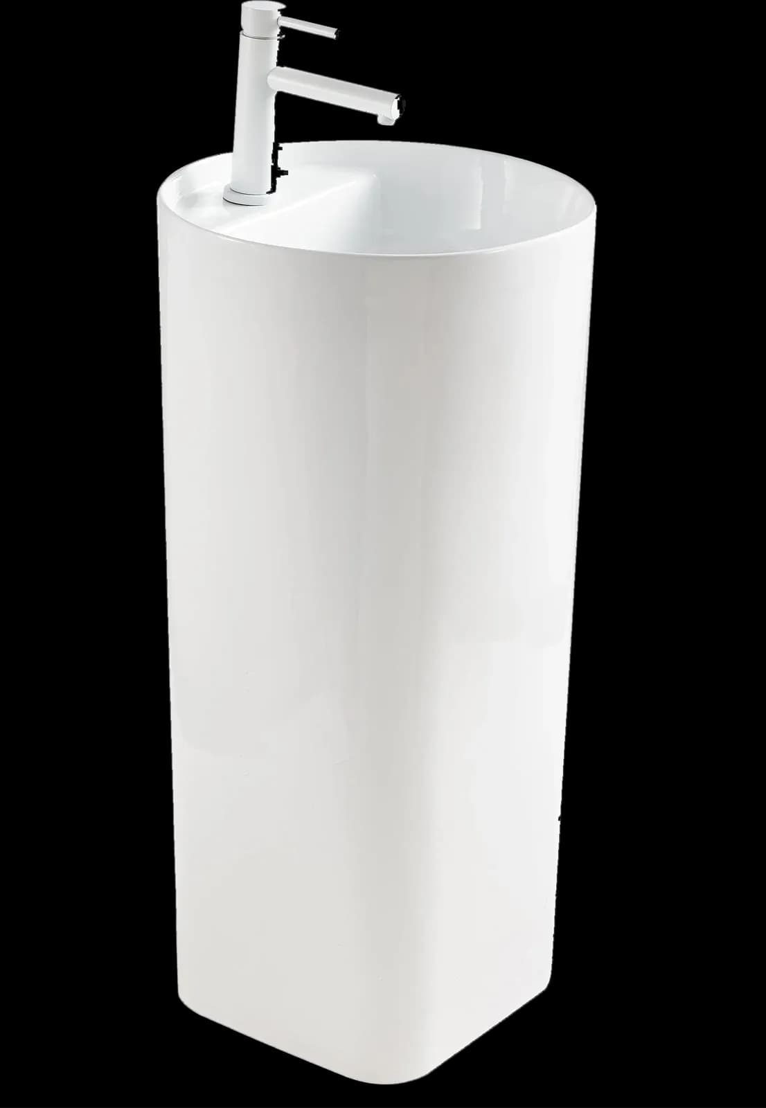 Lavoar ceramic freestanding H24 - alb lucios