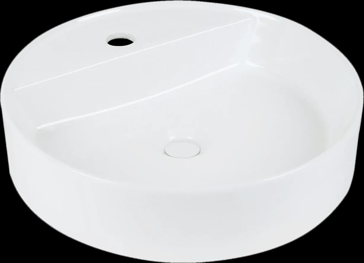 Lavoar ceramic rotund A759 - alb lucios