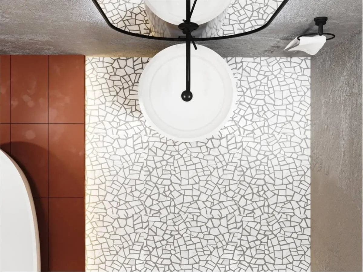 Lavoar COSMOS Alb Mat - montat