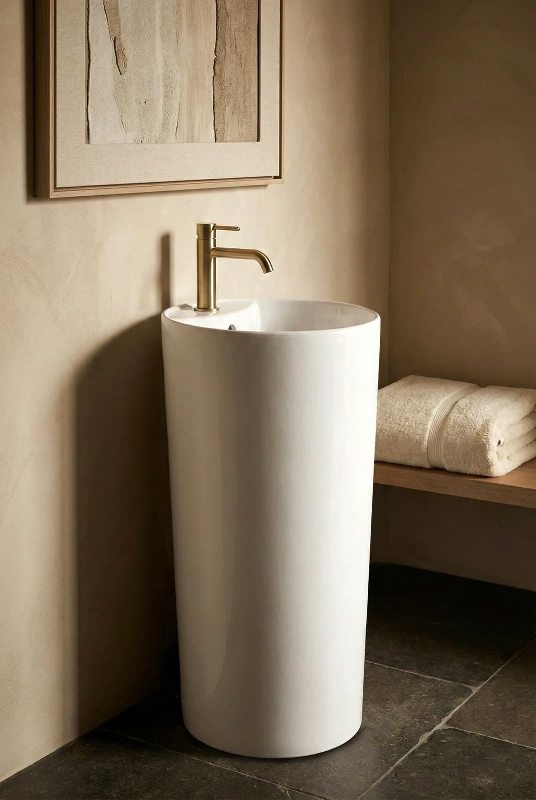 Lavoar freestanding ceramic H22 - montat