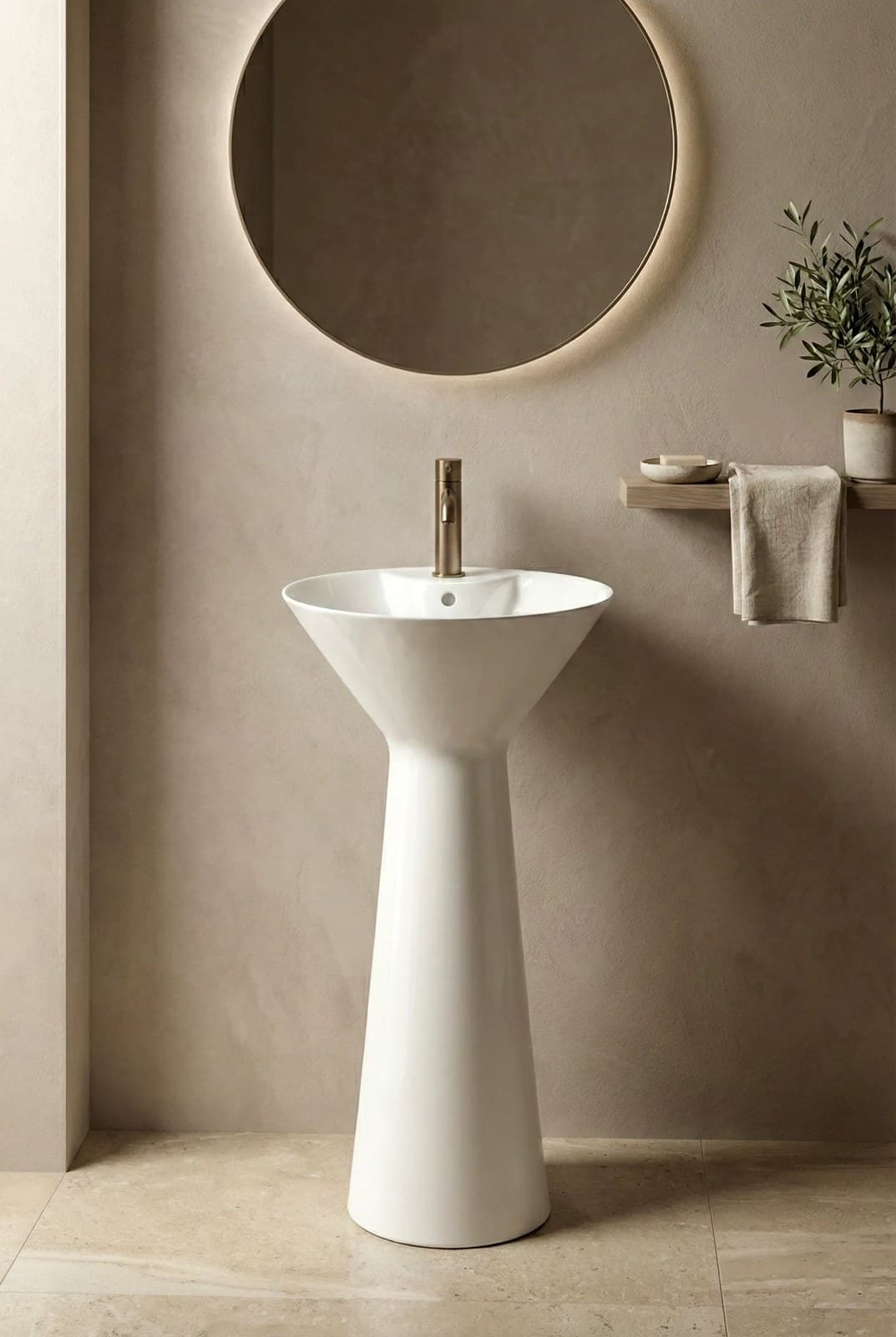 Lavoar freestanding H11 alb - montat