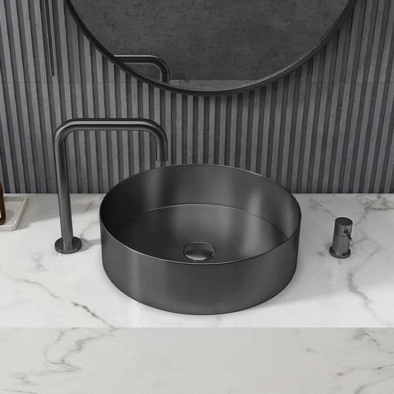 Lavoar Modern din Inox pentru Blat 3811-Black - montat