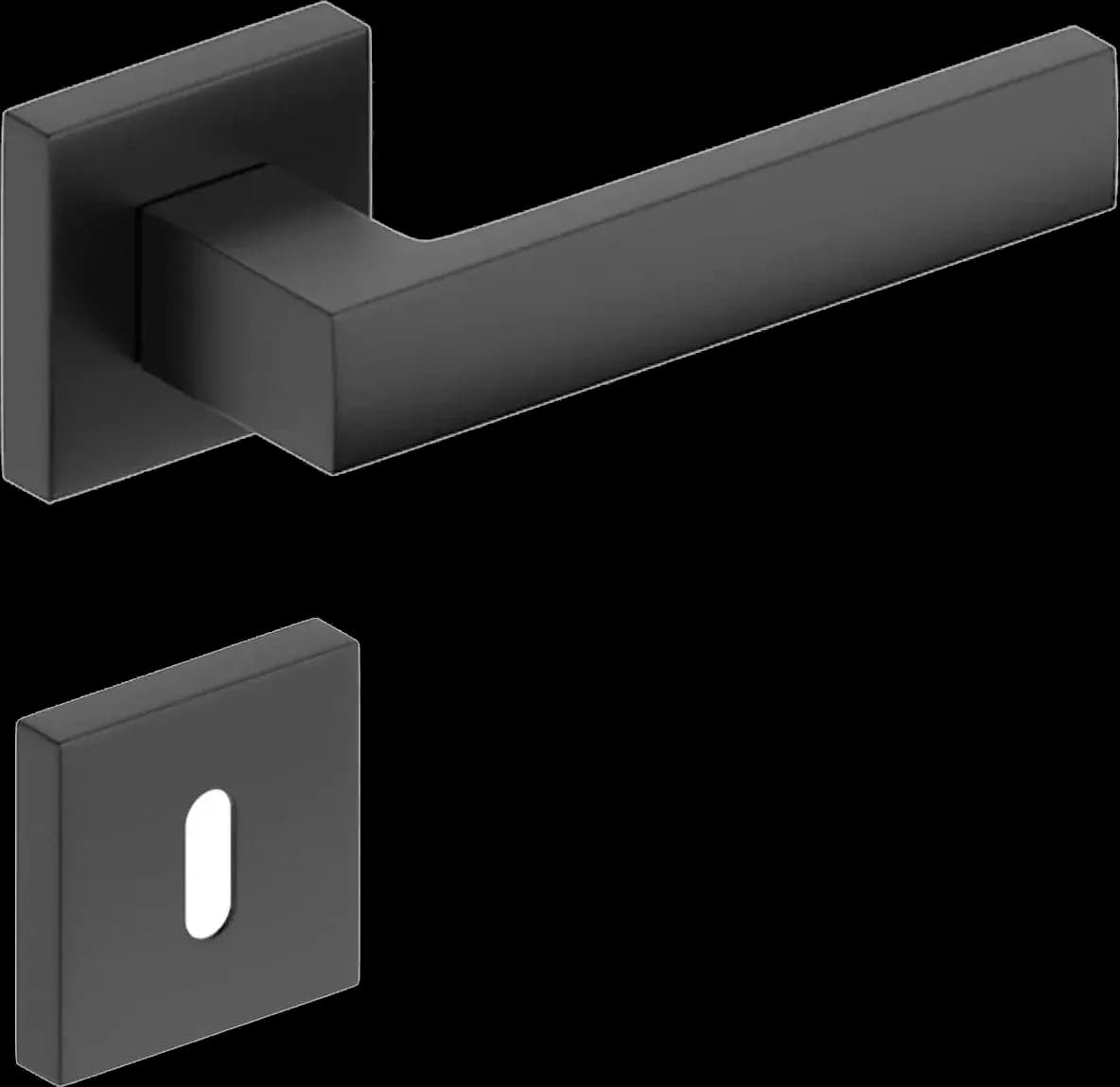 Mânere uși CUBE BLACK
