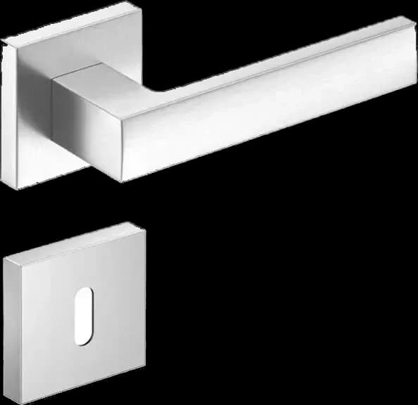 Mânere uși CUBE CROM SATIN
