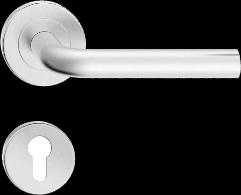 Mânere uși LIU (DOMINO) inox cu rozeta yala