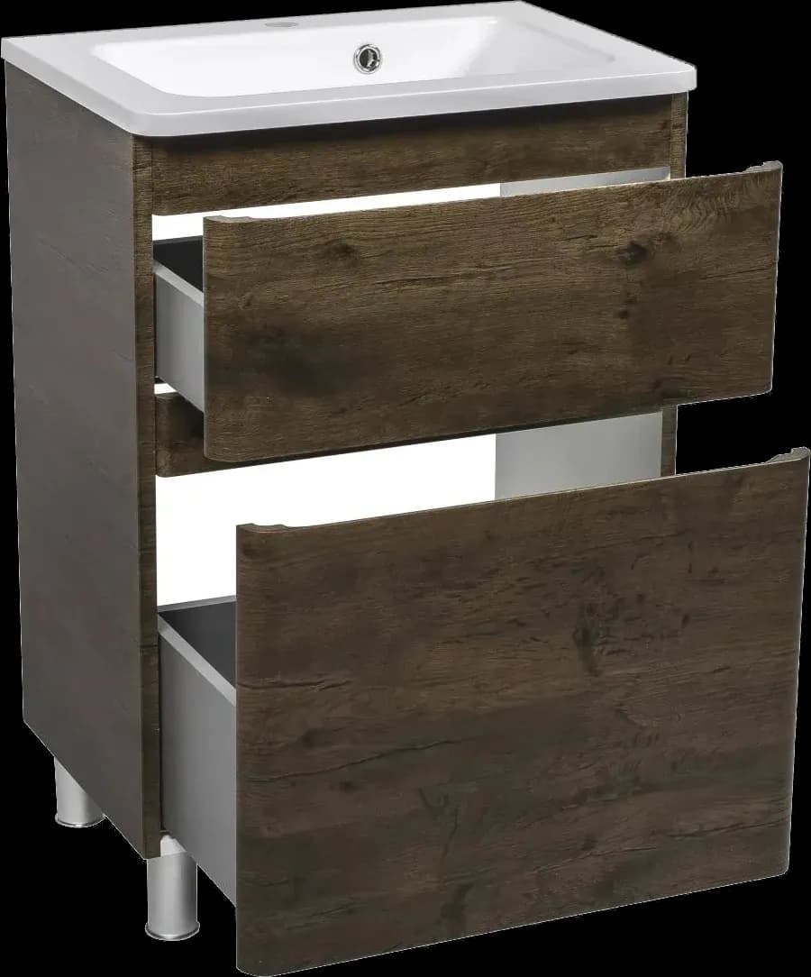 Mobilier de baie pe pardoseală Accent castan