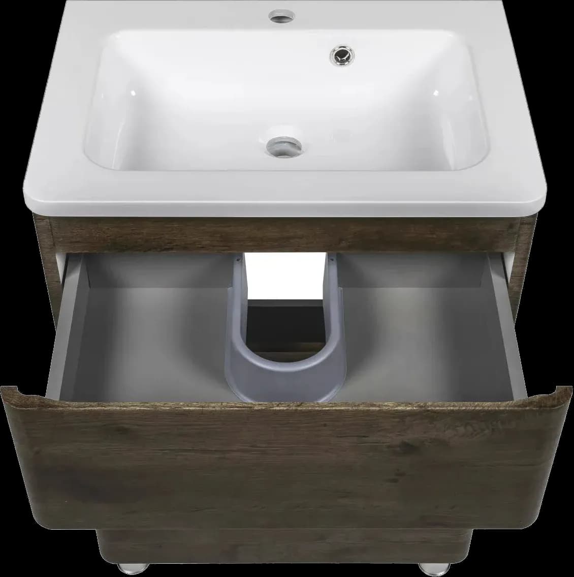 Mobilier de baie pe pardoseală Accent castan