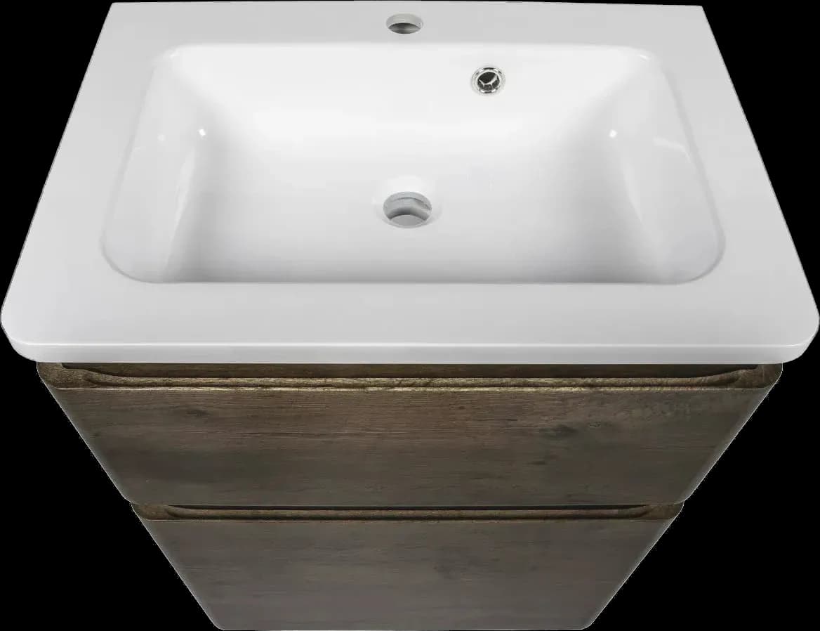 Mobilier de baie pe pardoseală Accent castan