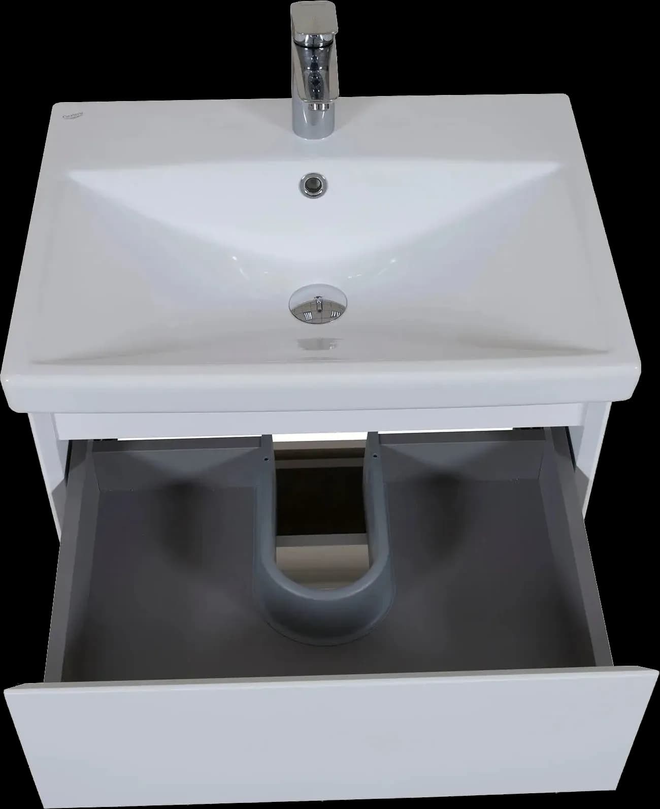 Mobilier de baie pe pardoseala Elite, Alb Mat