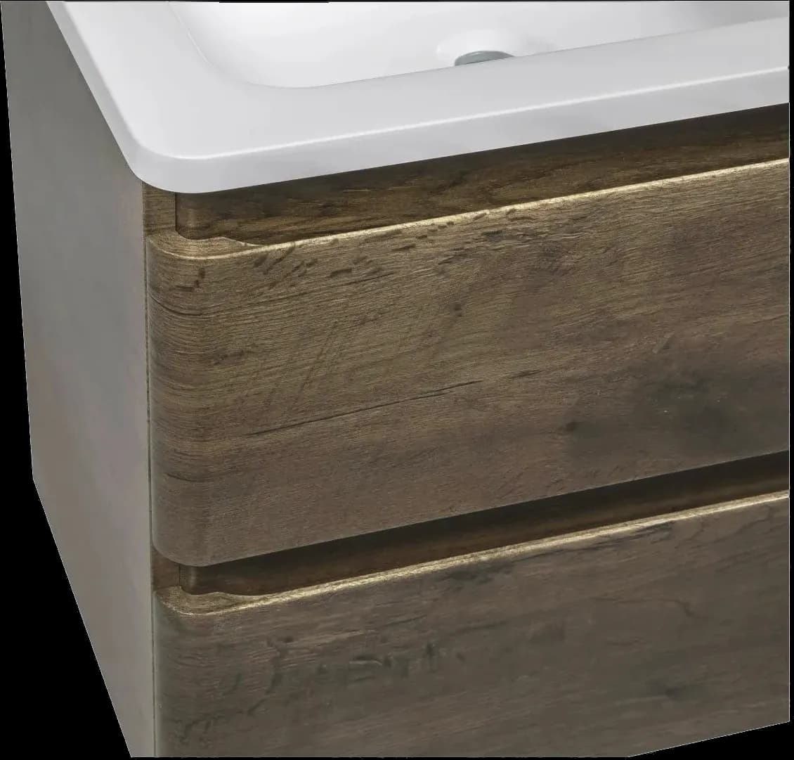 Mobilier de baie suspendat Accent castan