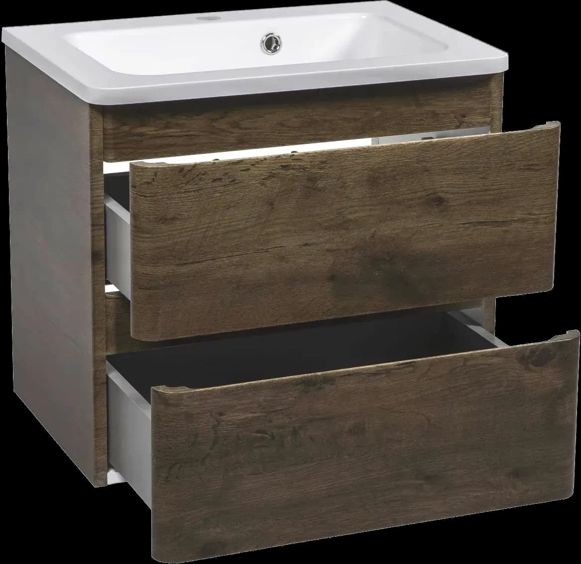 Mobilier de baie suspendat Accent castan