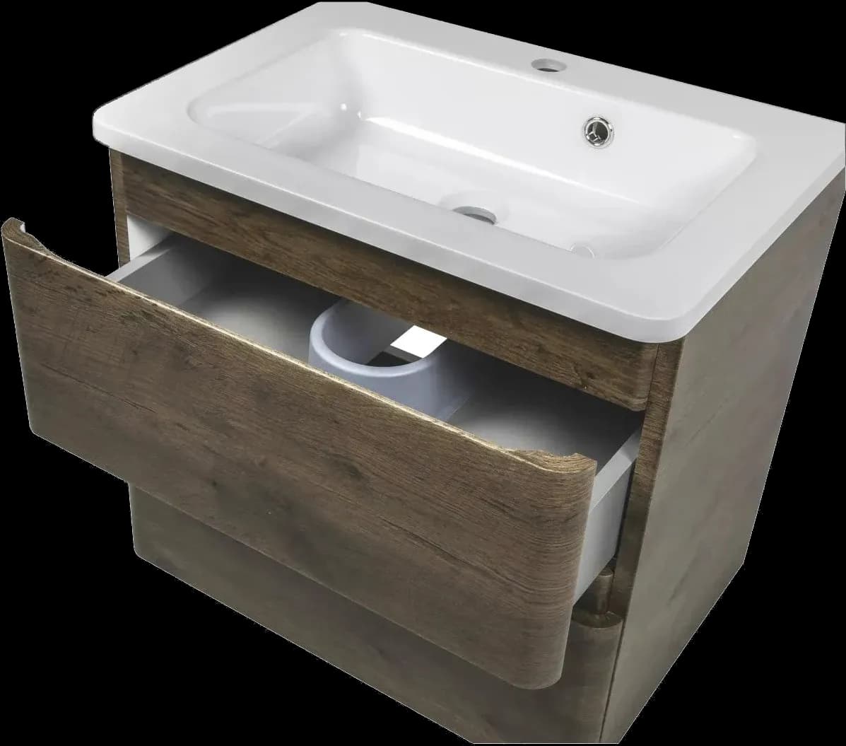 Mobilier de baie suspendat Accent castan