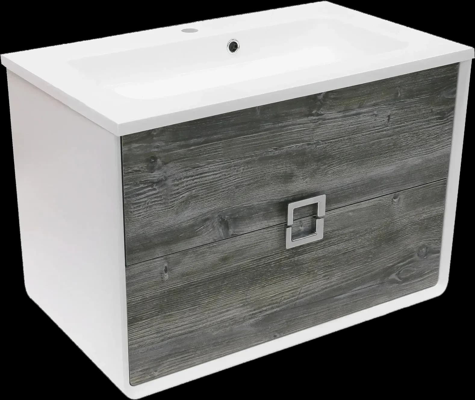 Mobilier de baie suspendat Aurika, Oak