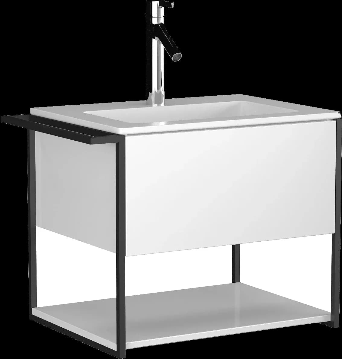 Mobilier de baie suspendat Lov, White