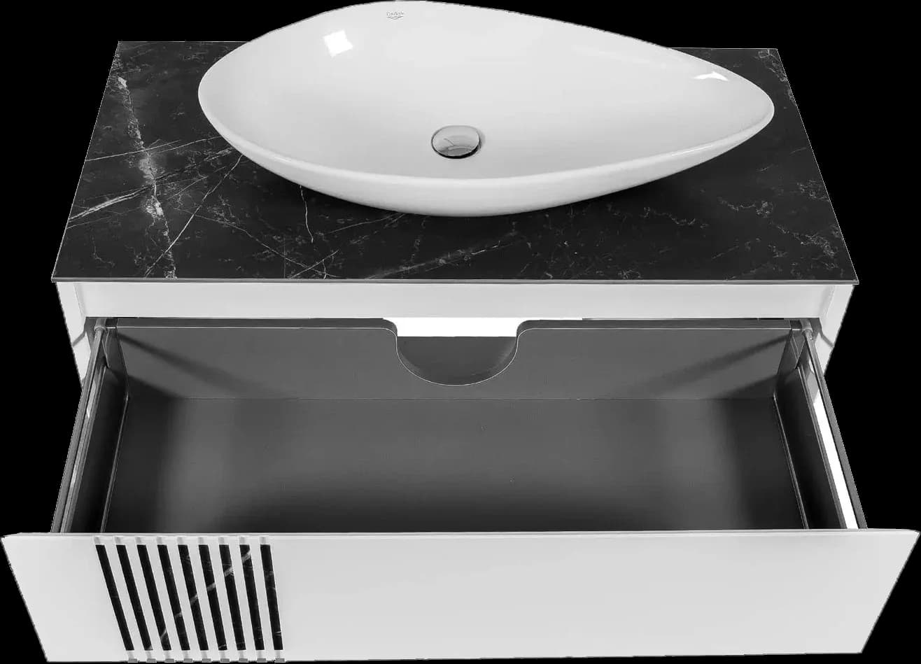 Mobilier de baie suspendat Manhattan , Alb