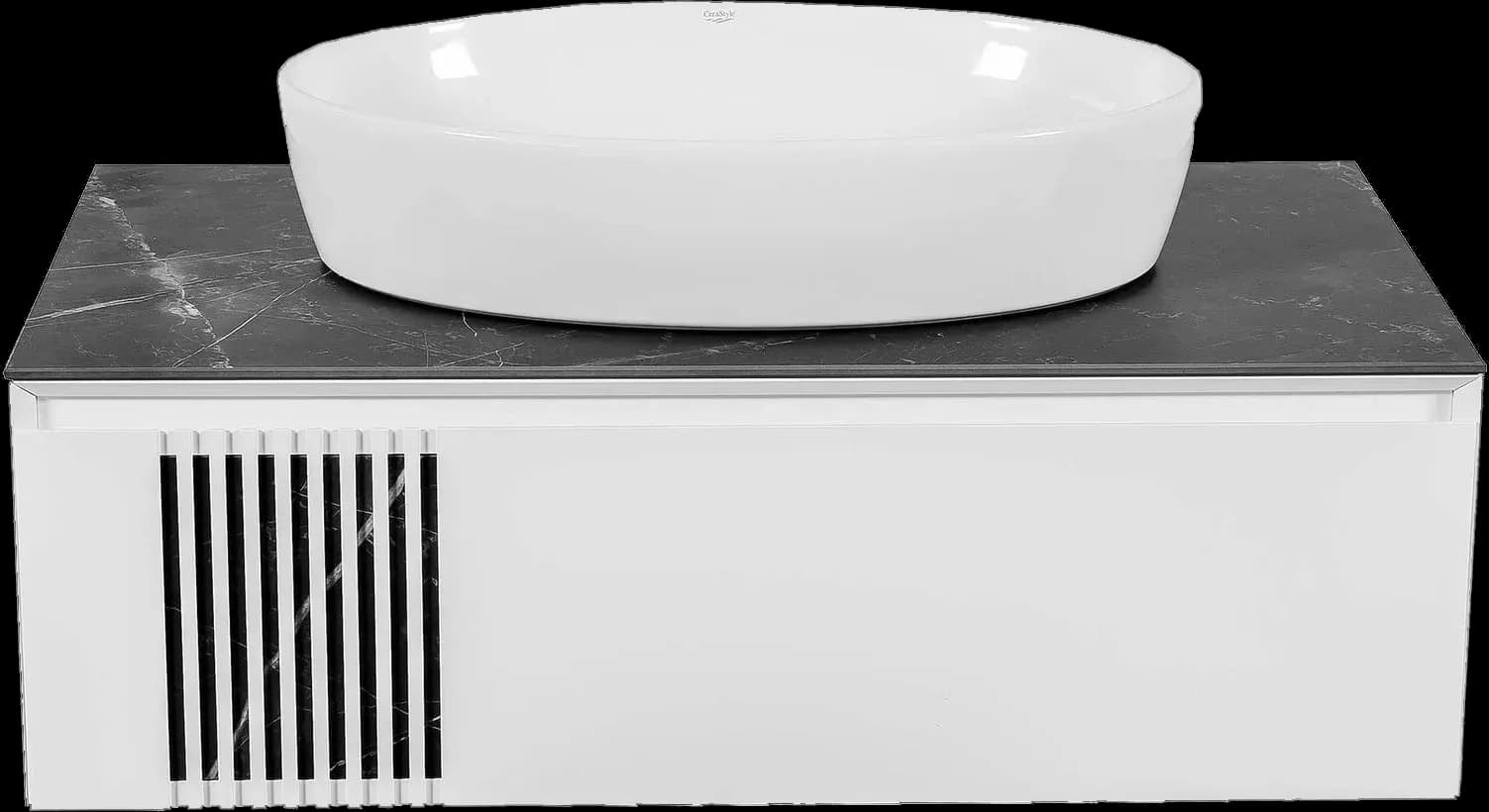 Mobilier de baie suspendat Manhattan , Alb