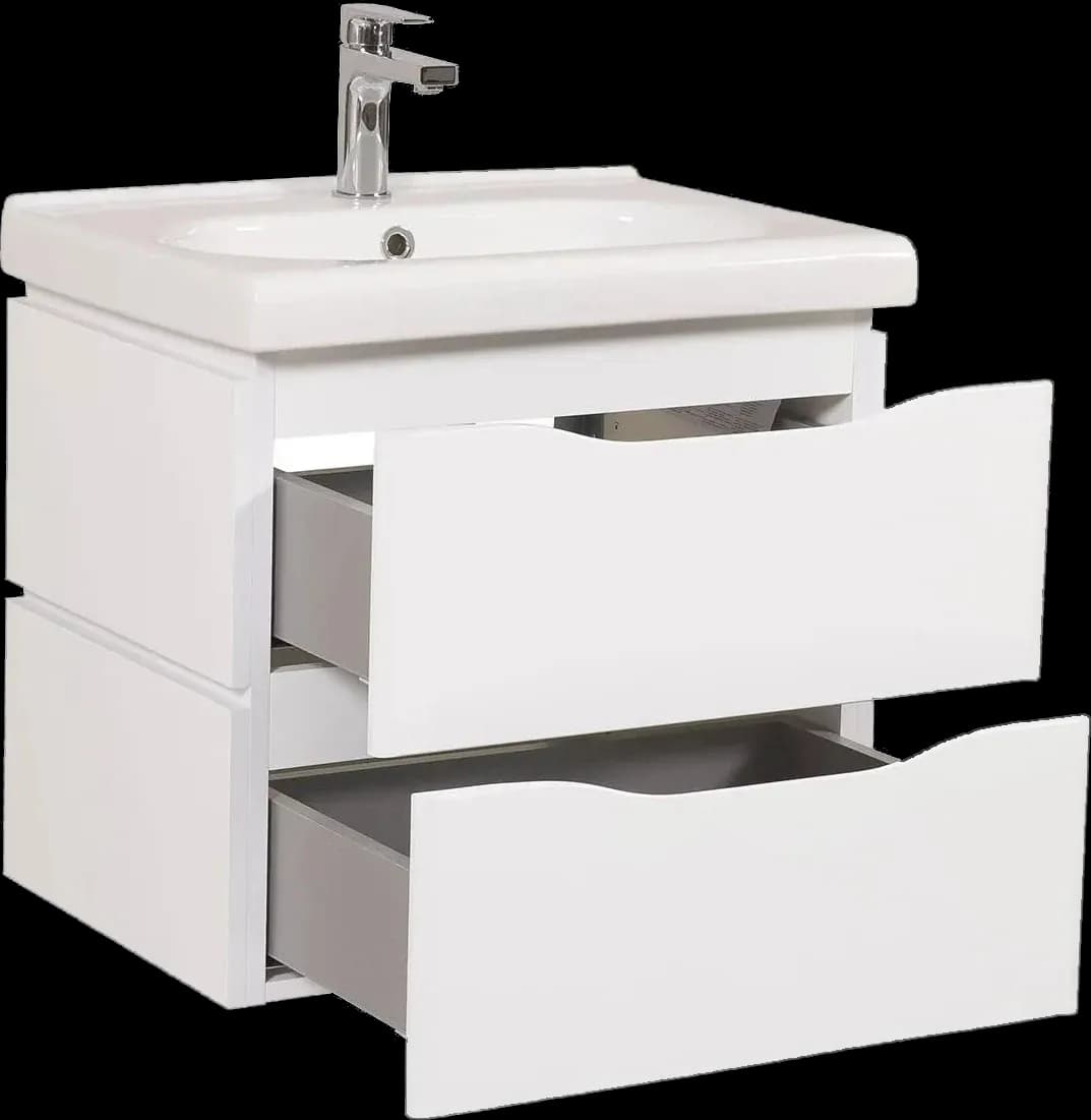 Mobilier de baie suspendat Venice, Alb (City)