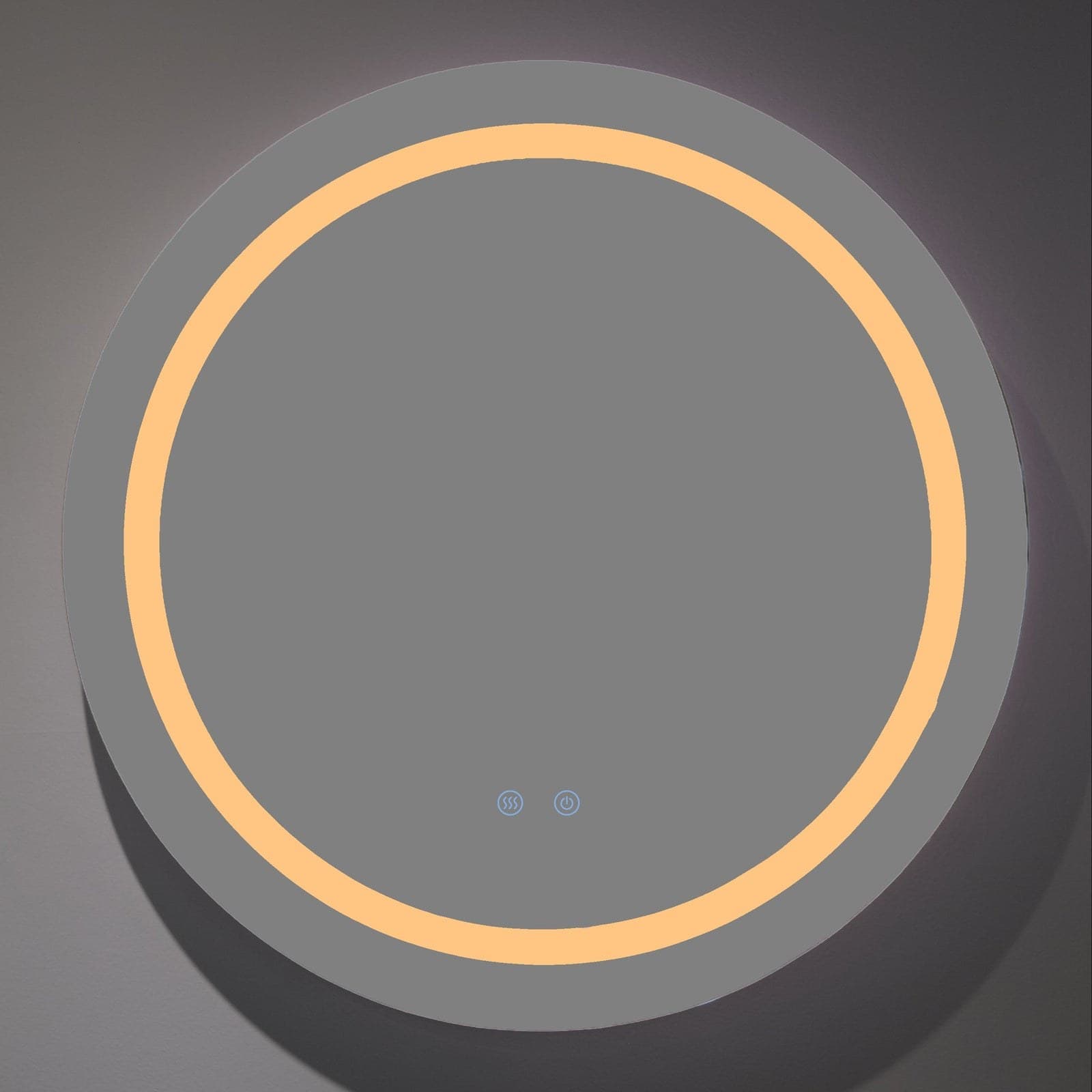 Oglindă baie LED ⌀60 cm rotundă, 3 nuanțe de lumină, dezaburire și touch control J-2011 - montat