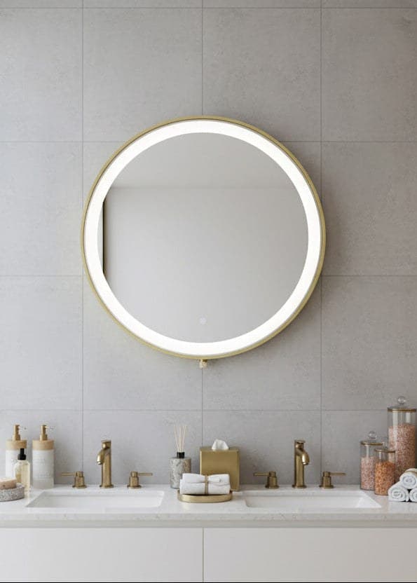 Oglindă baie LED ⌀70 cm rotundă cu senzor de mișcare J-2083